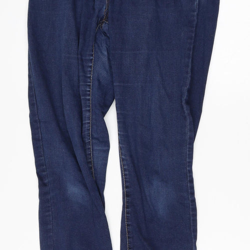 Denim & Co. Womens Blue  Cotton Tapered Jeans Size 10 L30 in Regular