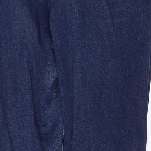 Denim & Co. Womens Blue  Cotton Tapered Jeans Size 10 L30 in Regular