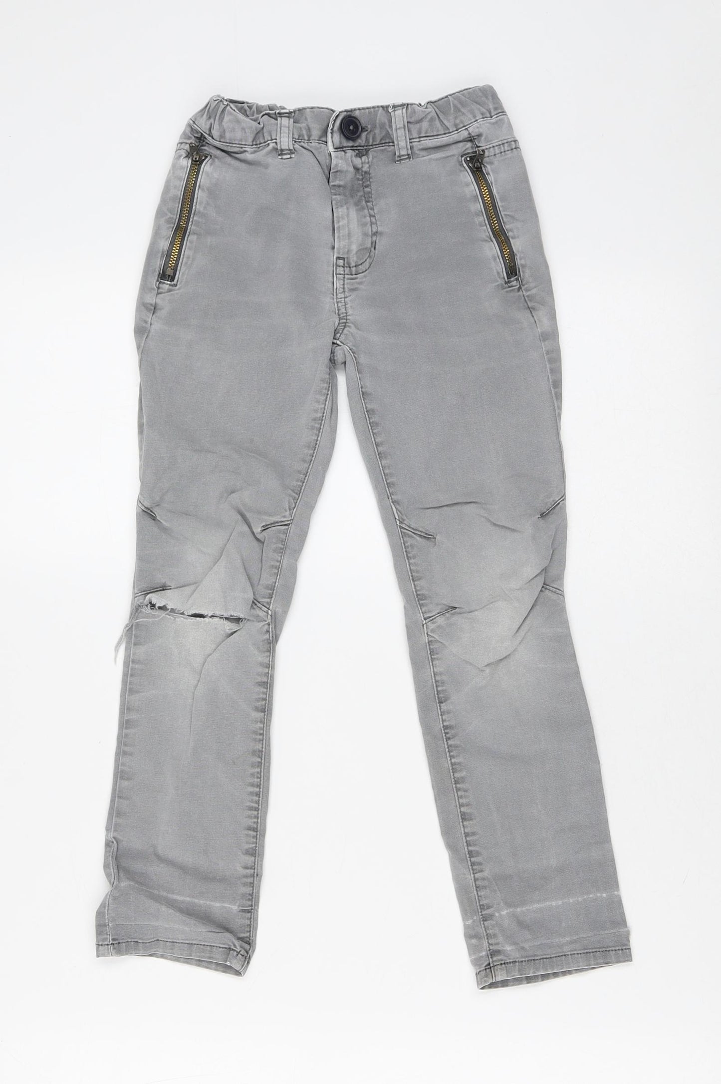 Cat & Jack Girls Grey  Cotton Skinny Jeans Size 6 Years  Slim