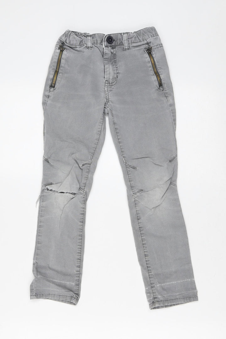 Cat & Jack Girls Grey  Cotton Skinny Jeans Size 6 Years  Slim