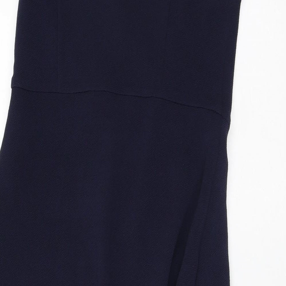 AX Paris Womens Blue  Polyester Pencil Dress  Size 10  V-Neck