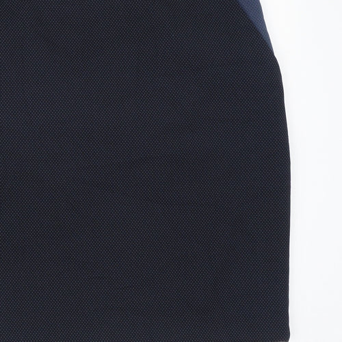NEXT Womens Blue  Polyester Mini Skirt Size 8   Zip