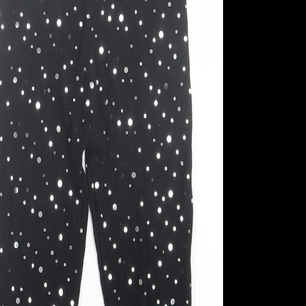 Evie Girls Black  Viscose Capri Trousers Size 3-4 Years  Regular Pullover