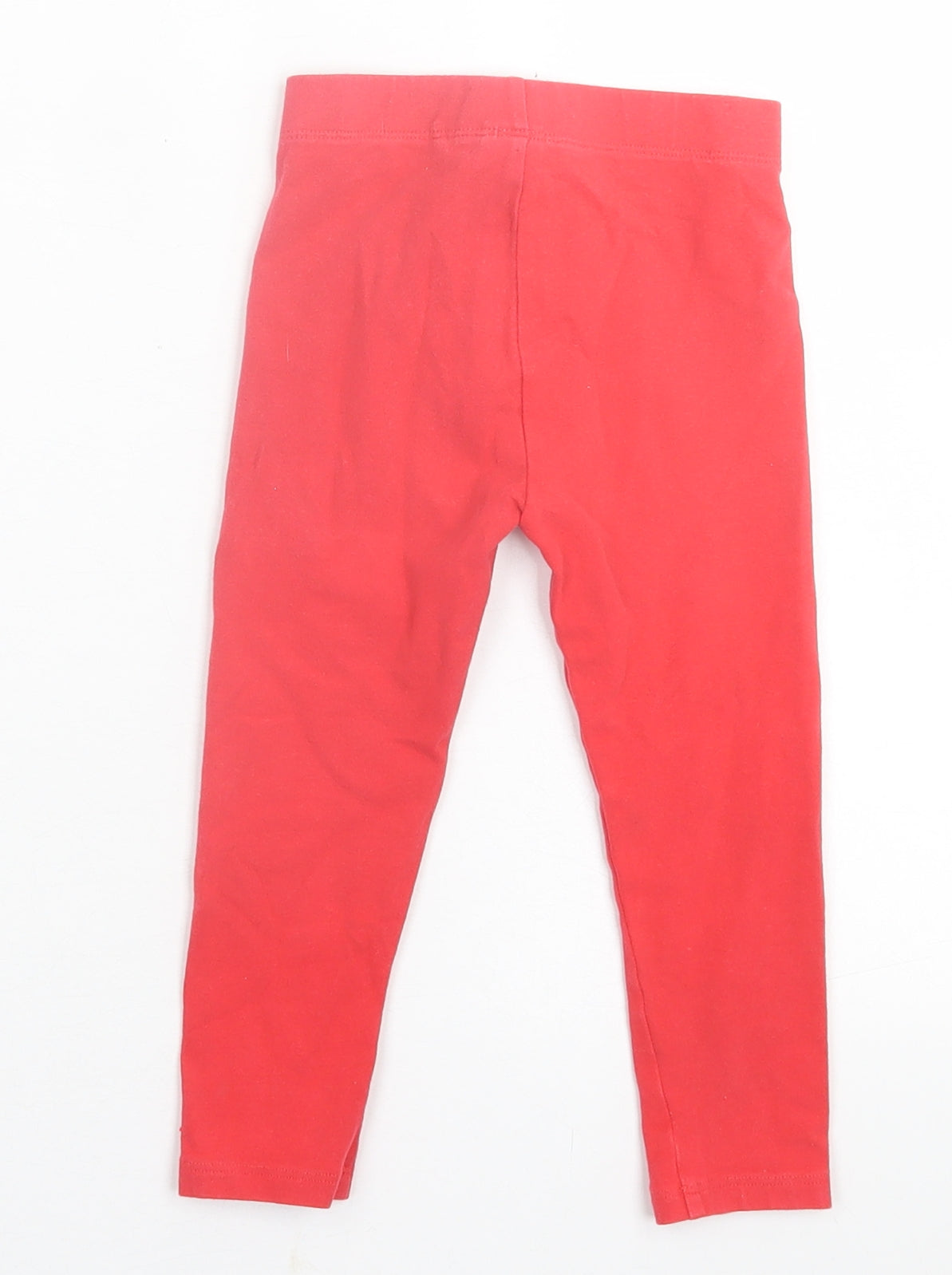 NEXT Girls Red  Cotton Capri Trousers Size 2-3 Years  Regular Pullover