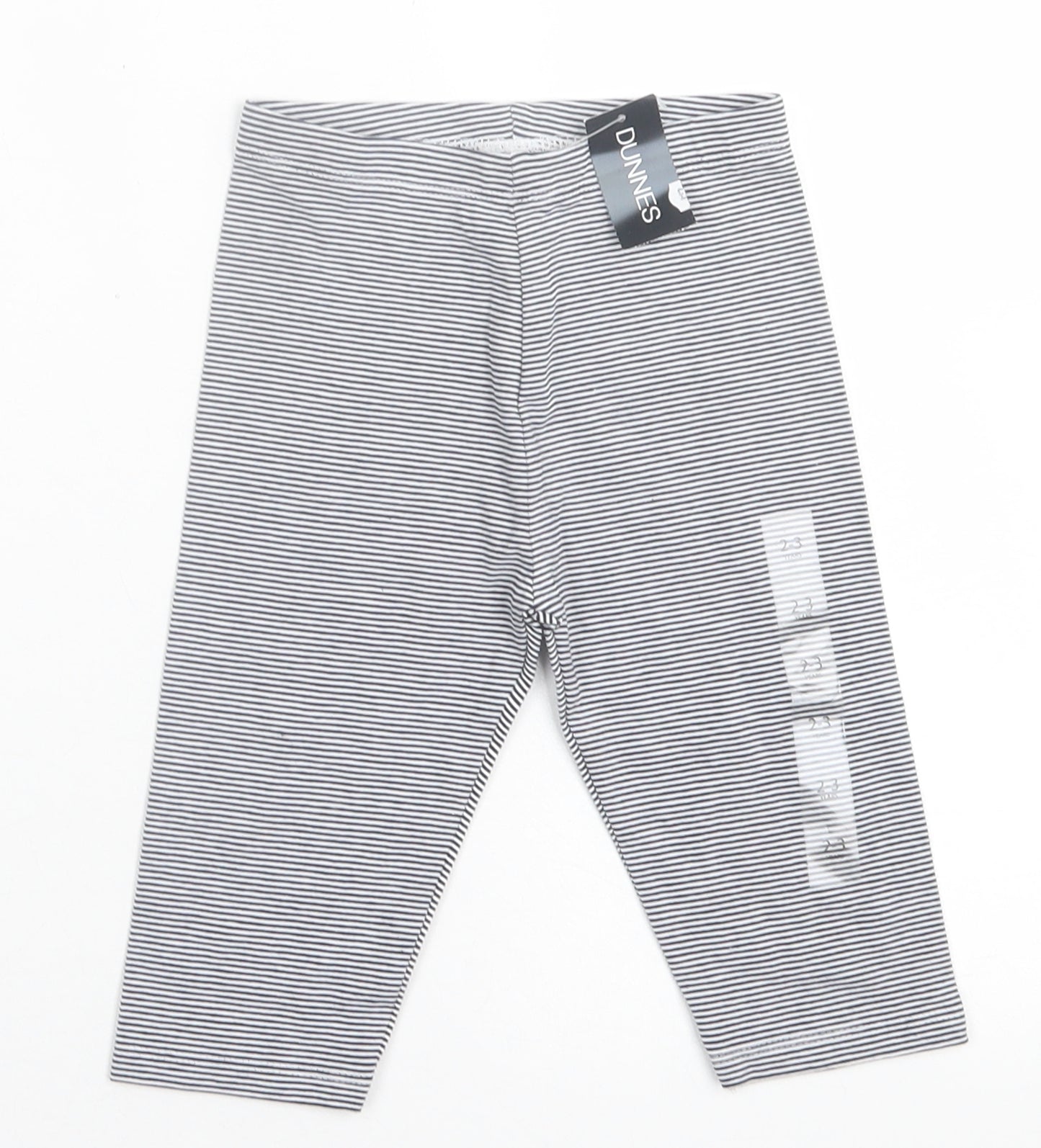 Dunnes Stores Girls Blue Striped Cotton Pedal Pusher Trousers Size 2-3 Years  Regular Pullover