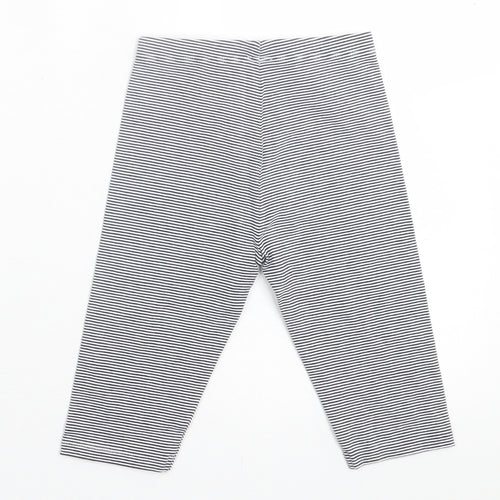 Dunnes Stores Girls Blue Striped Cotton Pedal Pusher Trousers Size 2-3 Years  Regular Pullover