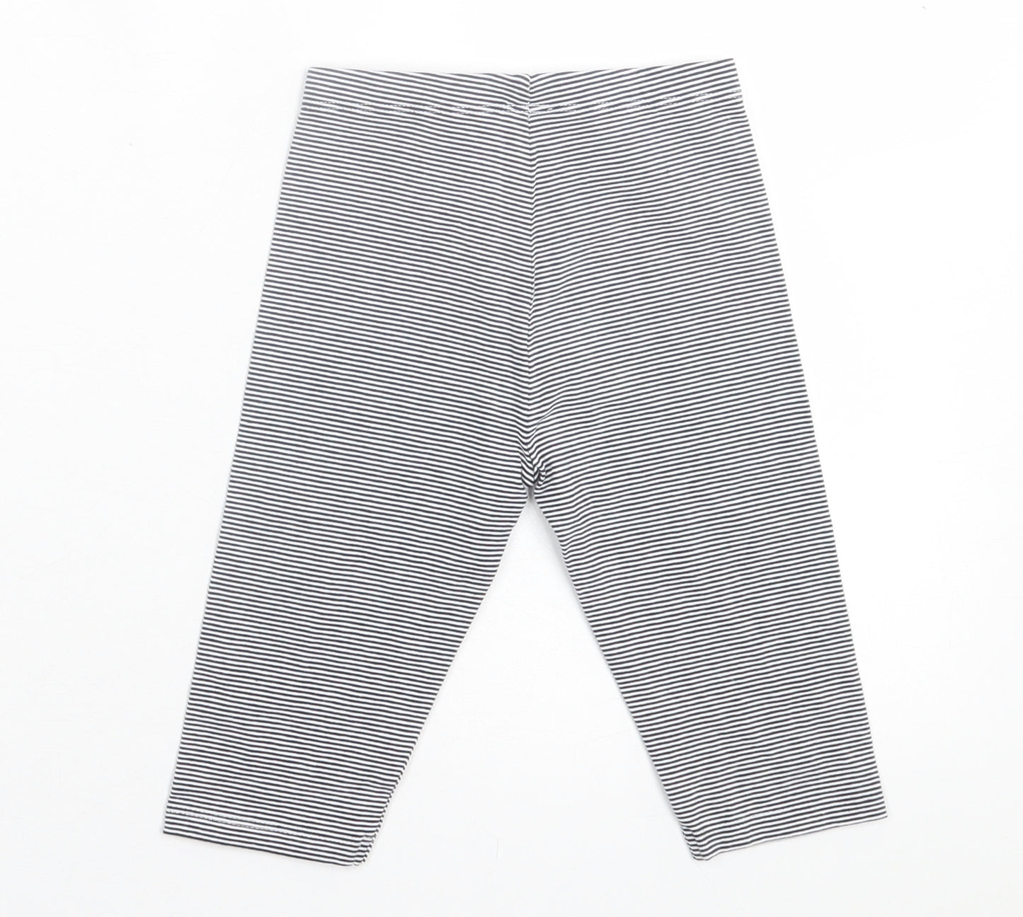 Dunnes Stores Girls Blue Striped Cotton Pedal Pusher Trousers Size 2-3 Years  Regular Pullover