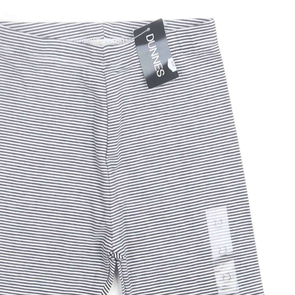 Dunnes Stores Girls Blue Striped Cotton Pedal Pusher Trousers Size 2-3 Years  Regular Pullover