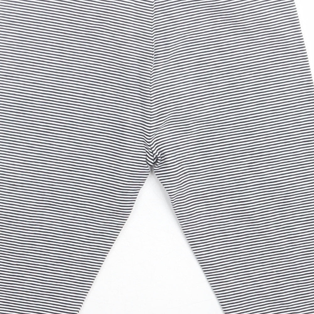 Dunnes Stores Girls Blue Striped Cotton Pedal Pusher Trousers Size 2-3 Years  Regular Pullover