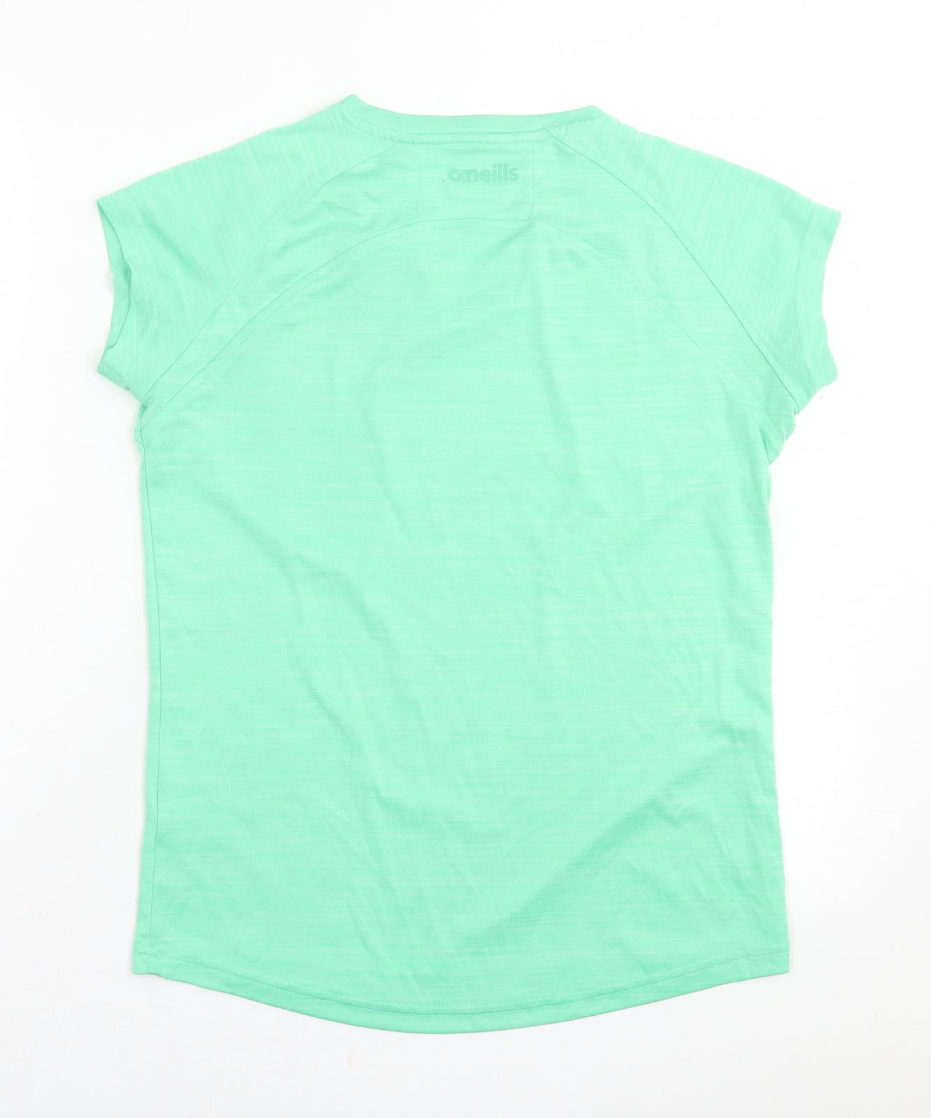 Oneills Womens Green  Polyester Basic T-Shirt Size 12 V-Neck Pullover