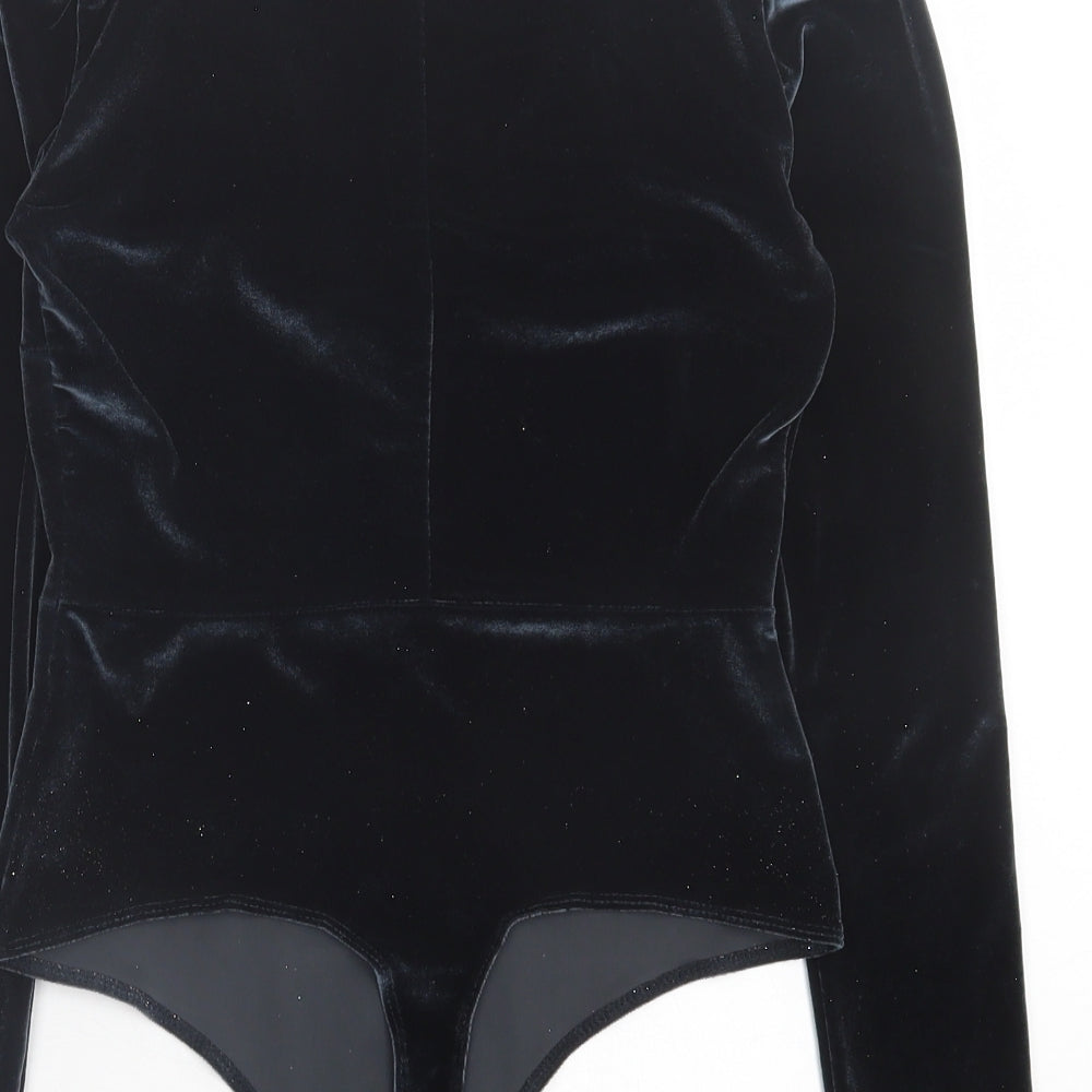 ASOS Womens Green  Polyester Bodysuit One-Piece Size 8  Button