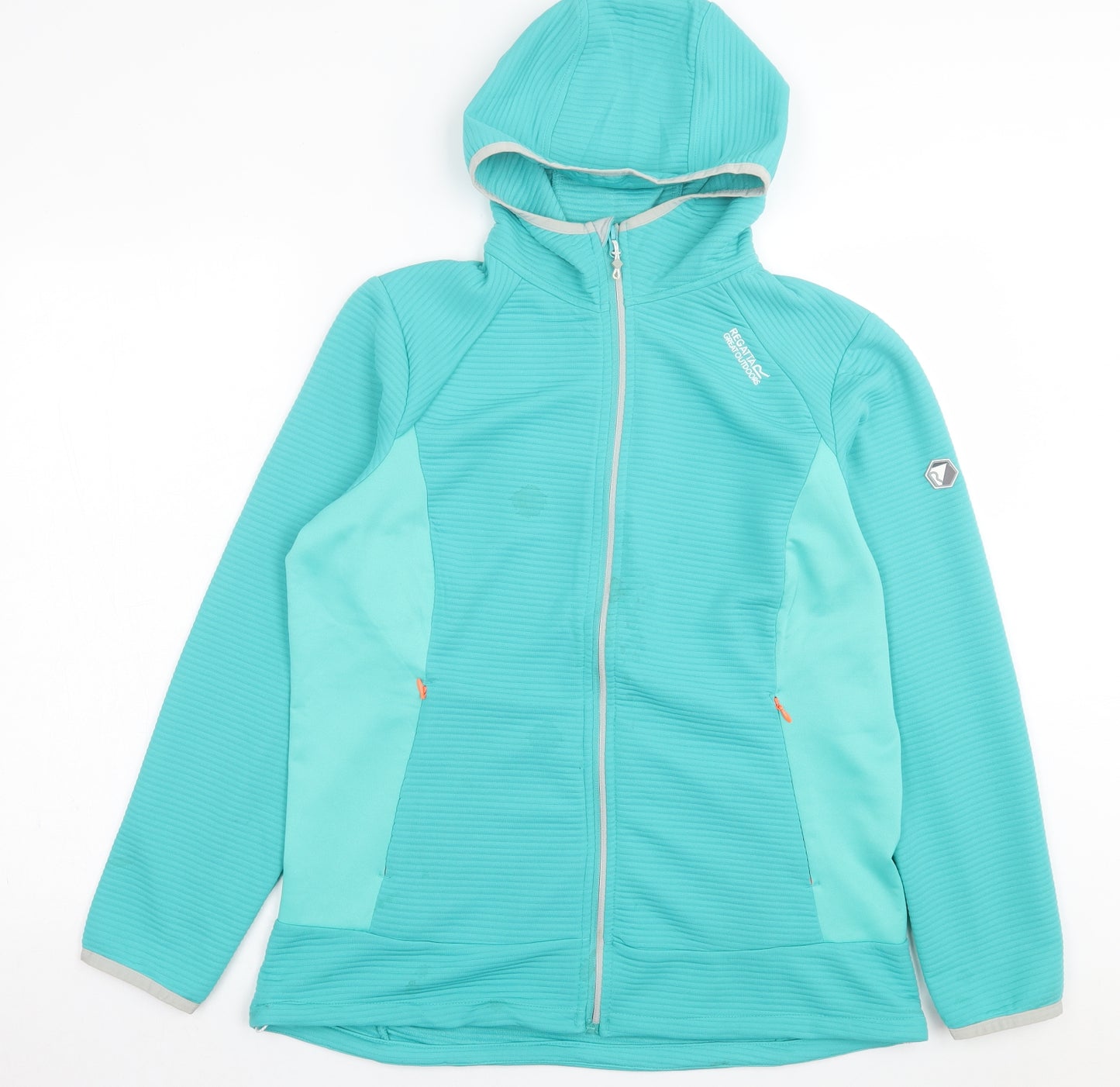 Regatta Womens Blue  Polyester Full Zip Hoodie Size 16  Zip