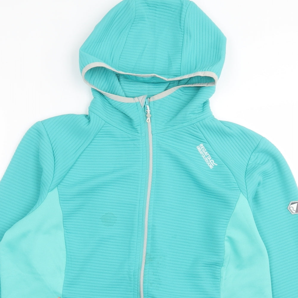 Regatta Womens Blue  Polyester Full Zip Hoodie Size 16  Zip