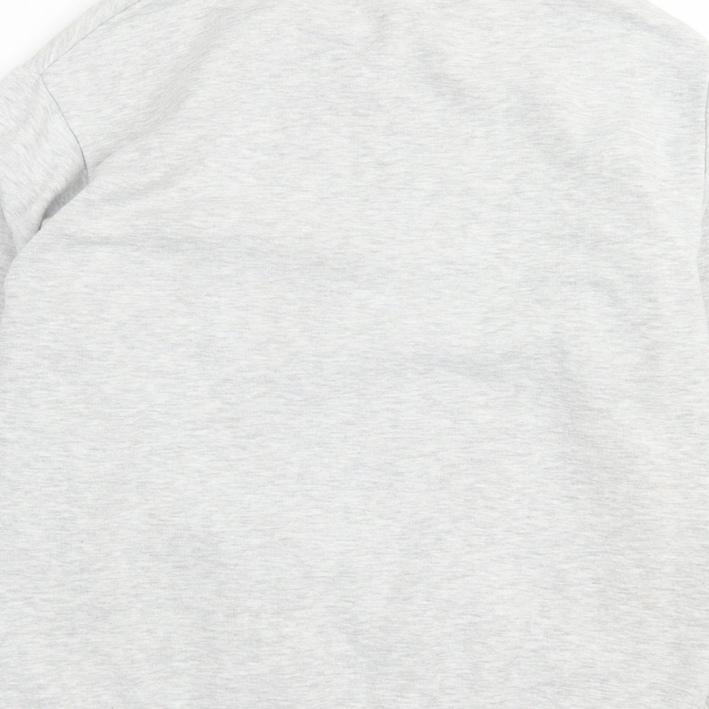 New Look Girls Grey  Cotton Pullover Sweatshirt Size 12-13 Years  Pullover