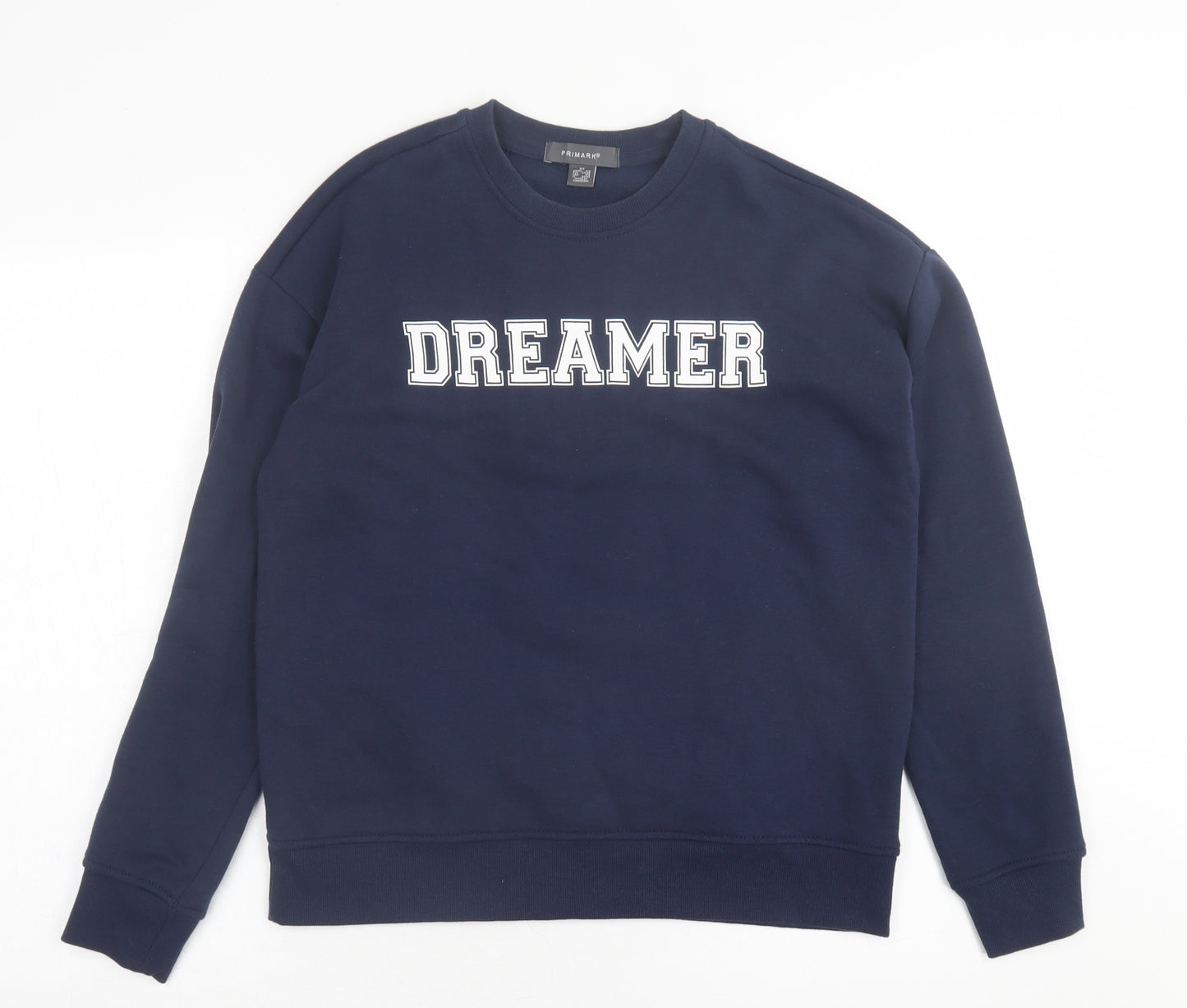 Primark Womens Blue  Cotton Pullover Sweatshirt Size XS  Pullover