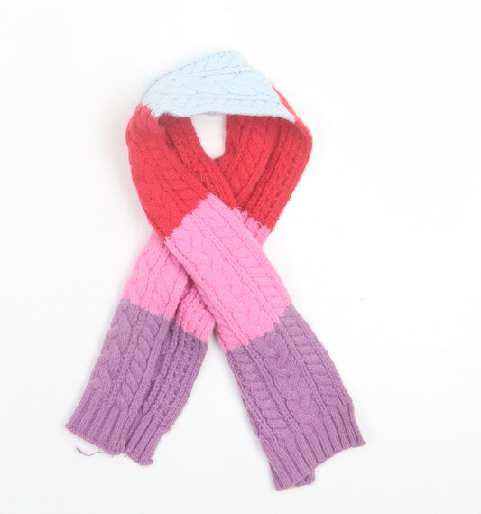 Marks and Spencer Girls Multicoloured Striped Polyester Scarf Scarves & Wraps Size Regular