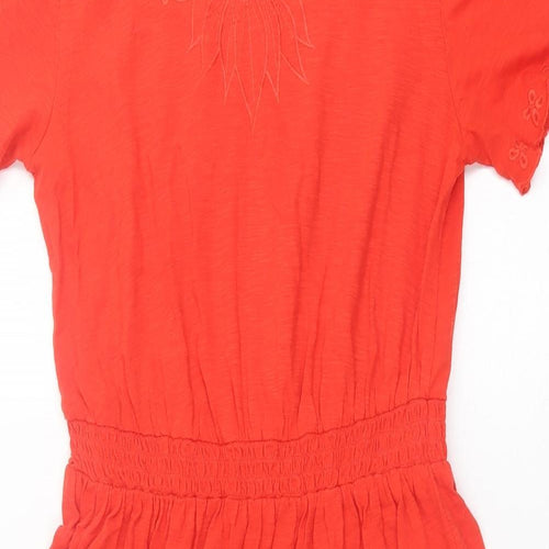 NEXT Womens Red  Cotton A-Line  Size 10  Crew Neck Pullover