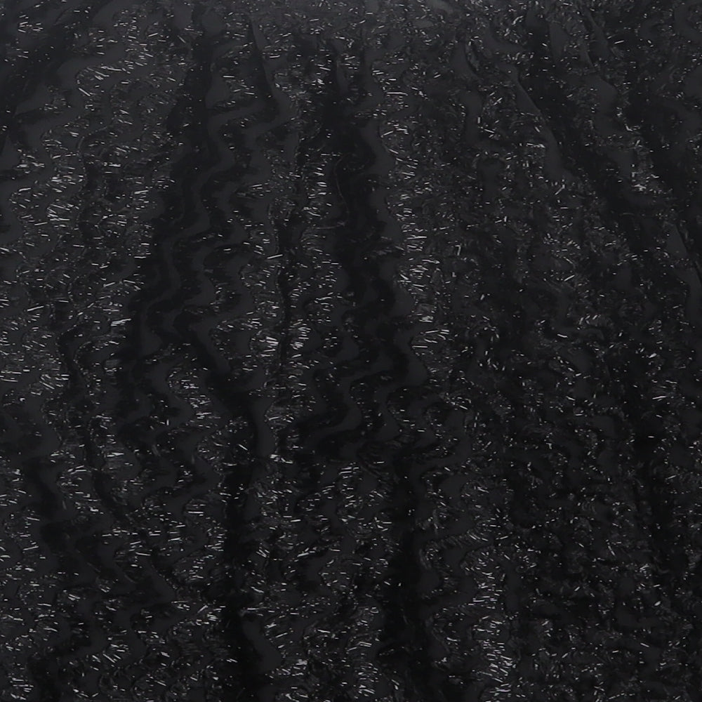 River Island Womens Black  Polyester Skater Skirt Size 8