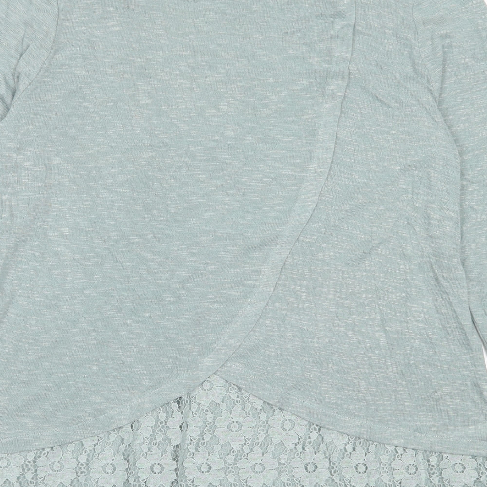NEXT Womens Green Crew Neck  Viscose Pullover Jumper Size 18