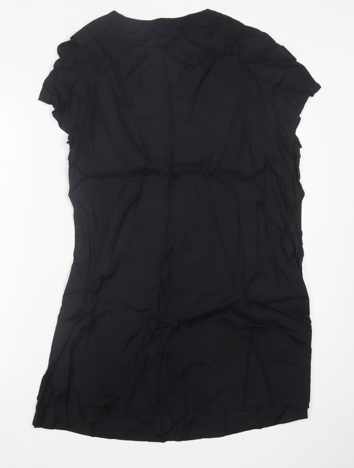Marks and Spencer Womens Black  Viscose A-Line  Size 18  V-Neck Pullover