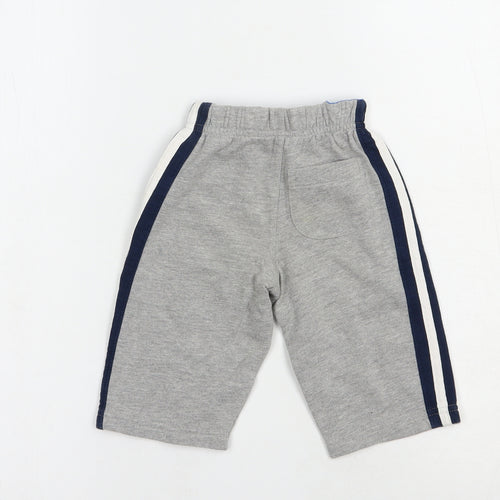 Mothercare Baby Grey  Cotton Jogger Trousers Size 3-6 Months  Drawstring