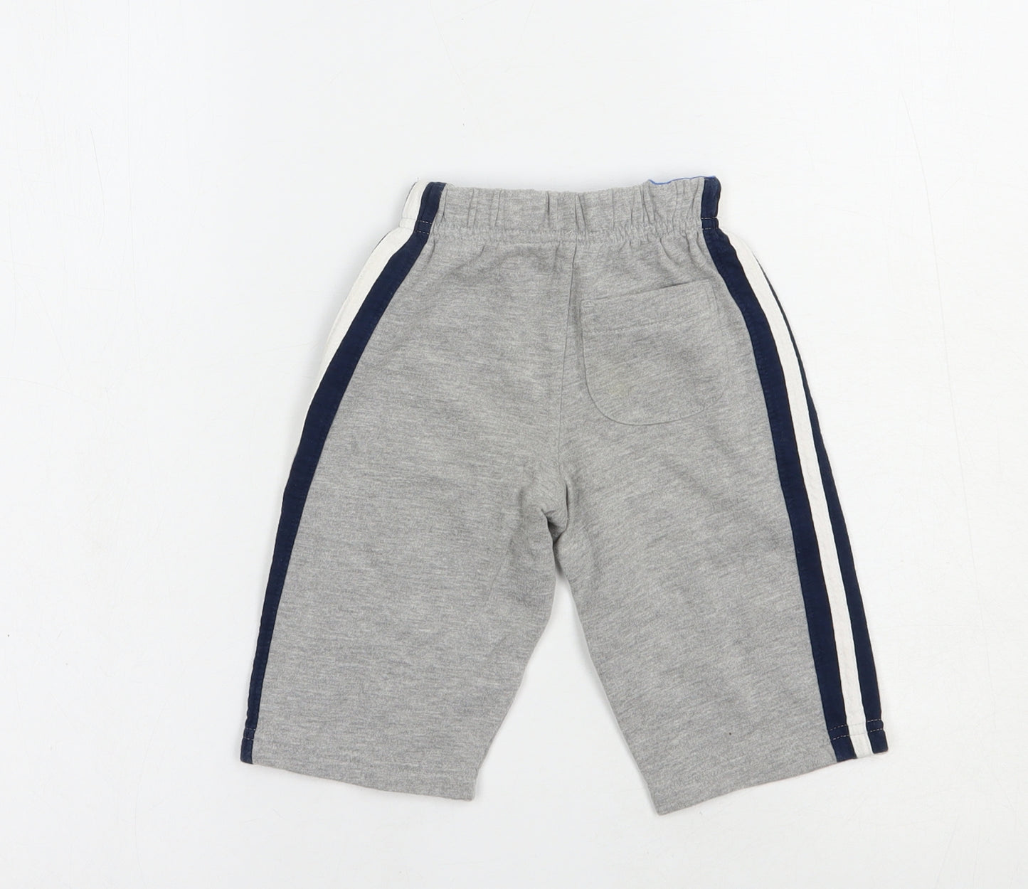 Mothercare Baby Grey  Cotton Jogger Trousers Size 3-6 Months  Drawstring