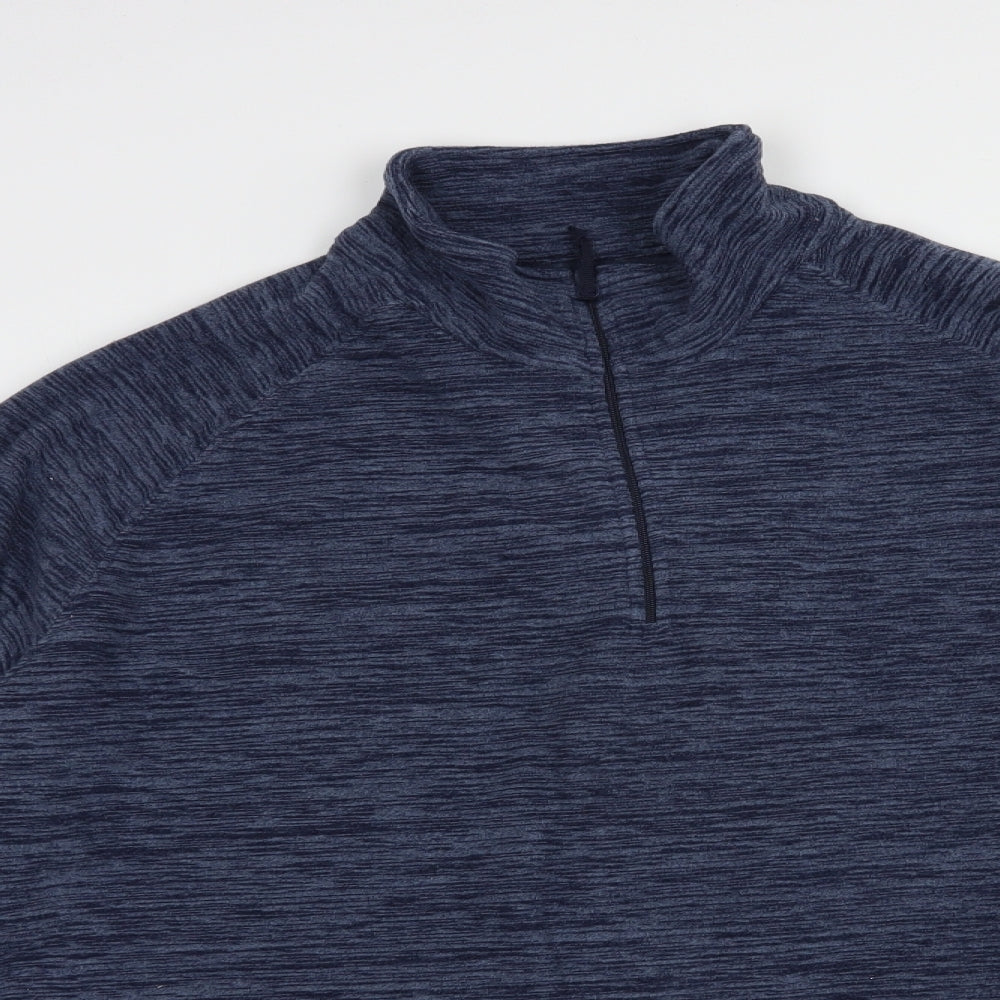 Mountain Warehouse Mens Blue  Polyester Full Zip Sweatshirt Size 2XL