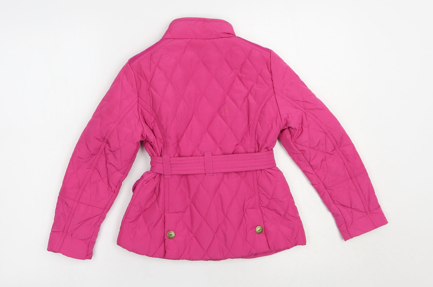 NEXT Girls Pink   Quilted Jacket Size 5-6 Years  Zip