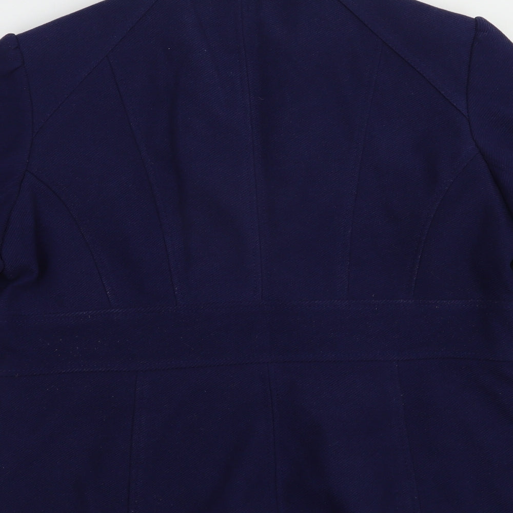 F&F Womens Blue   Pea Coat Coat Size 14  Button
