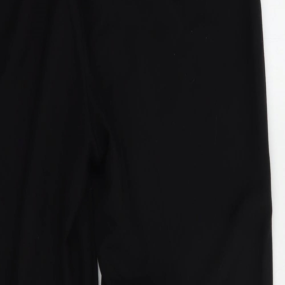 Debenhams Womens Black  Polyester Trousers  Size 14 L27 in Regular Drawstring