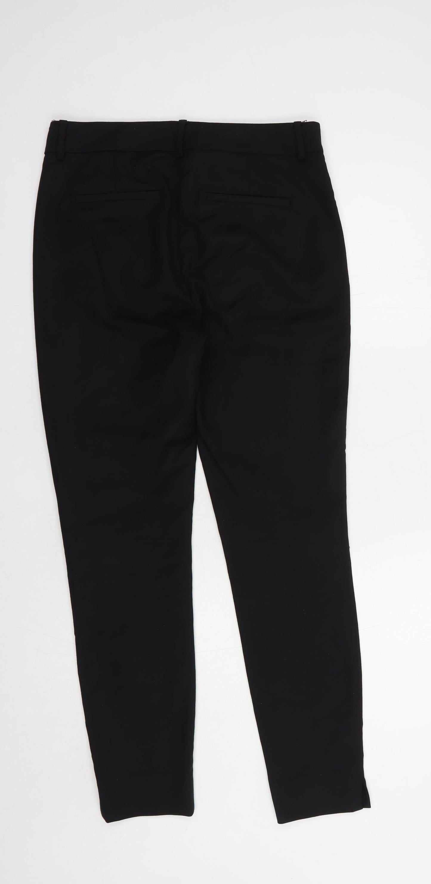NEXT Womens Blue  Cotton Dress Pants Trousers Size 10 L29 in Regular Hook & Eye