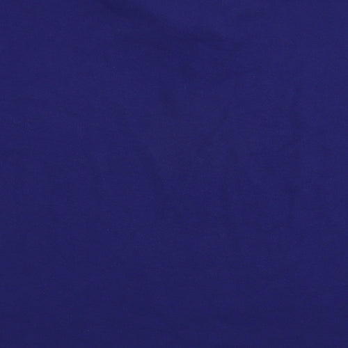 Pique Polo Mens Blue  Cotton  Polo Size 2XL Collared Button