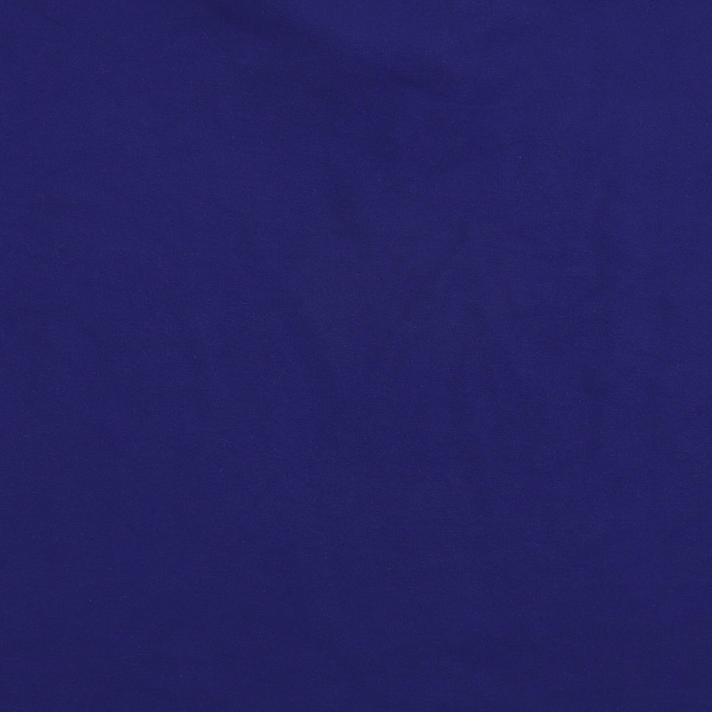 Pique Polo Mens Blue  Cotton  Polo Size 2XL Collared Button