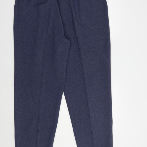 Bonmarché Womens Blue  Polyester Dress Pants Trousers Size 18 L29 in Regular Button