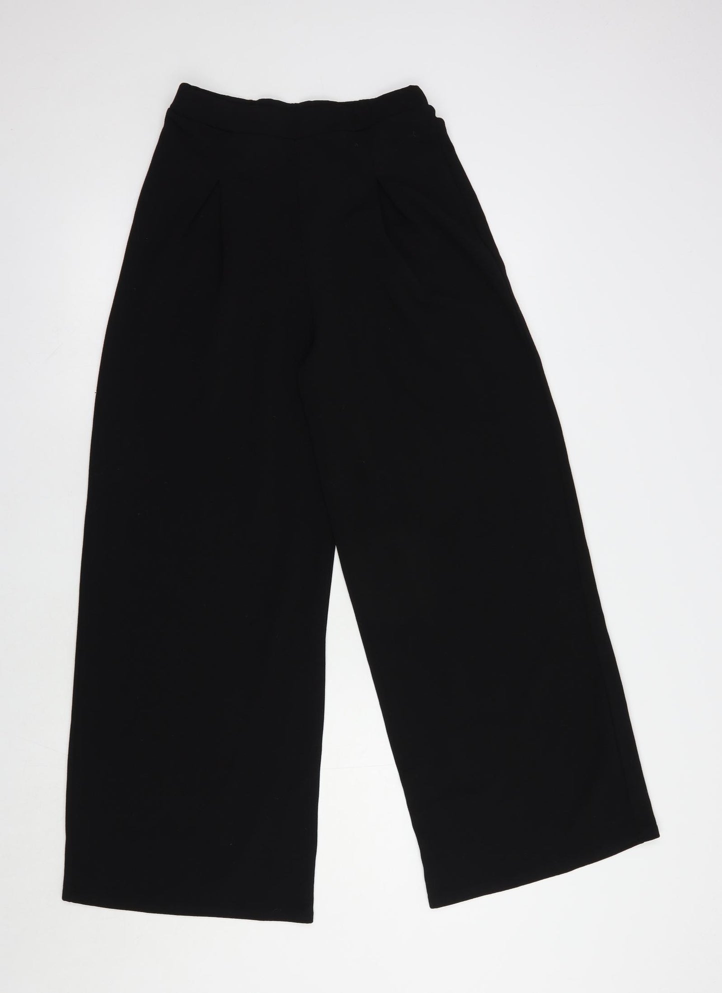 Boohoo Womens Black  Polyester Dungarees Trousers Size 12 L28 in Regular