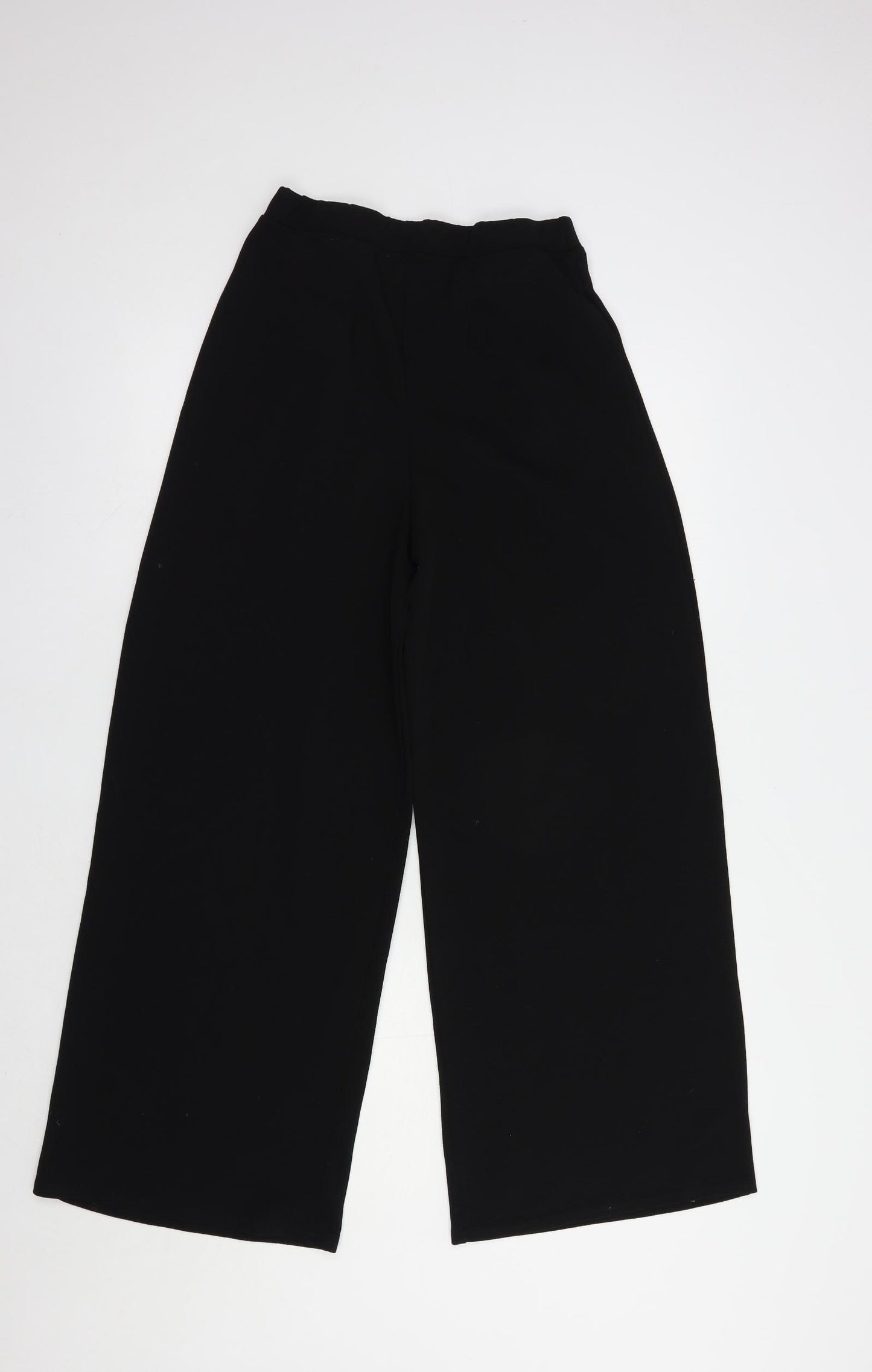 Boohoo Womens Black  Polyester Dungarees Trousers Size 12 L28 in Regular