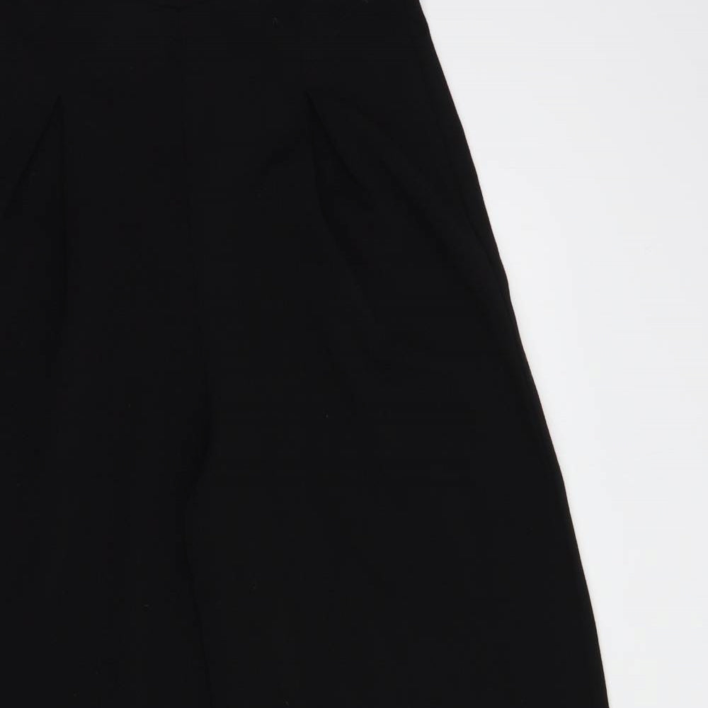 Boohoo Womens Black  Polyester Dungarees Trousers Size 12 L28 in Regular