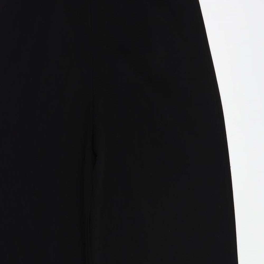 Boohoo Womens Black  Polyester Dungarees Trousers Size 12 L28 in Regular