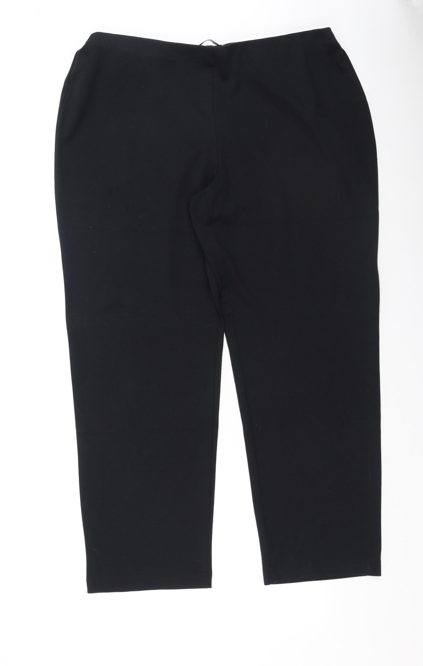 Marks and Spencer Womens Black  Polyester Jegging Trousers Size 18 L29 in Regular