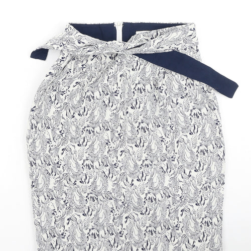 NAF NAF Womens White  Cotton A-Line Skirt Size 34