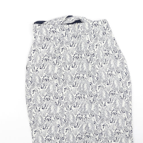 NAF NAF Womens White  Cotton A-Line Skirt Size 34