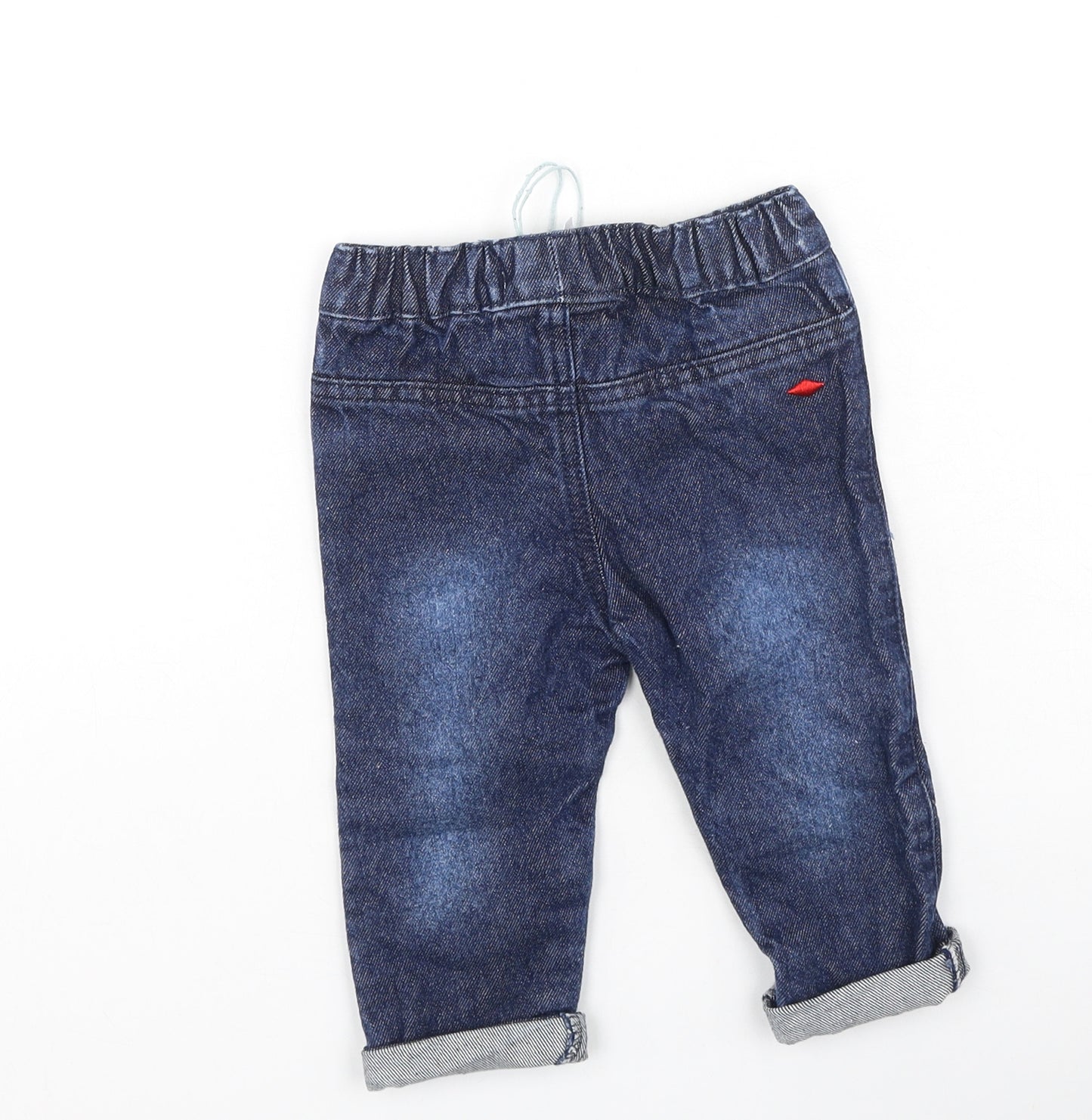 Lee Cooper Boys Blue  Cotton Jogger Jeans Size 3-6 Months