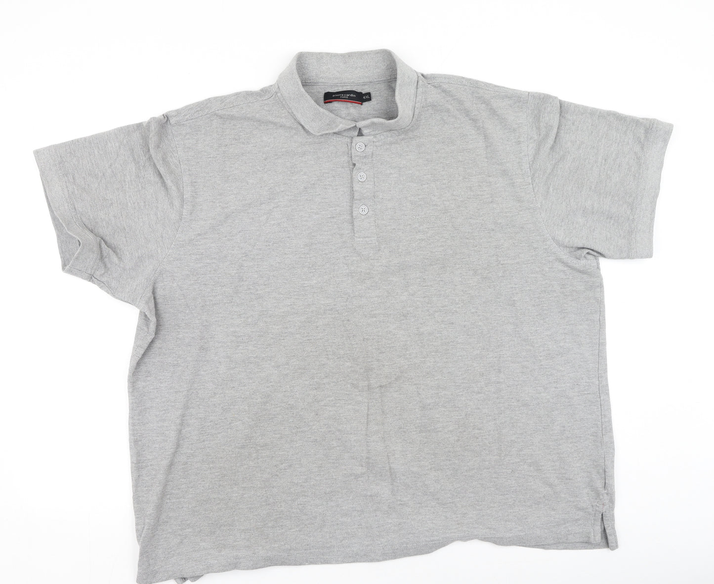 Pierre Cardin Mens Grey  Cotton  Polo Size 4XL Collared