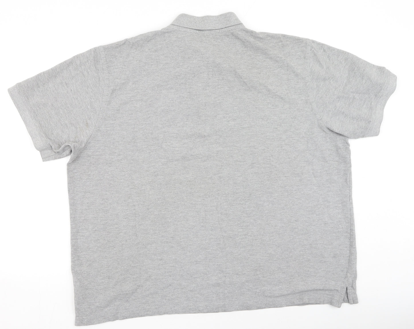 Pierre Cardin Mens Grey  Cotton  Polo Size 4XL Collared