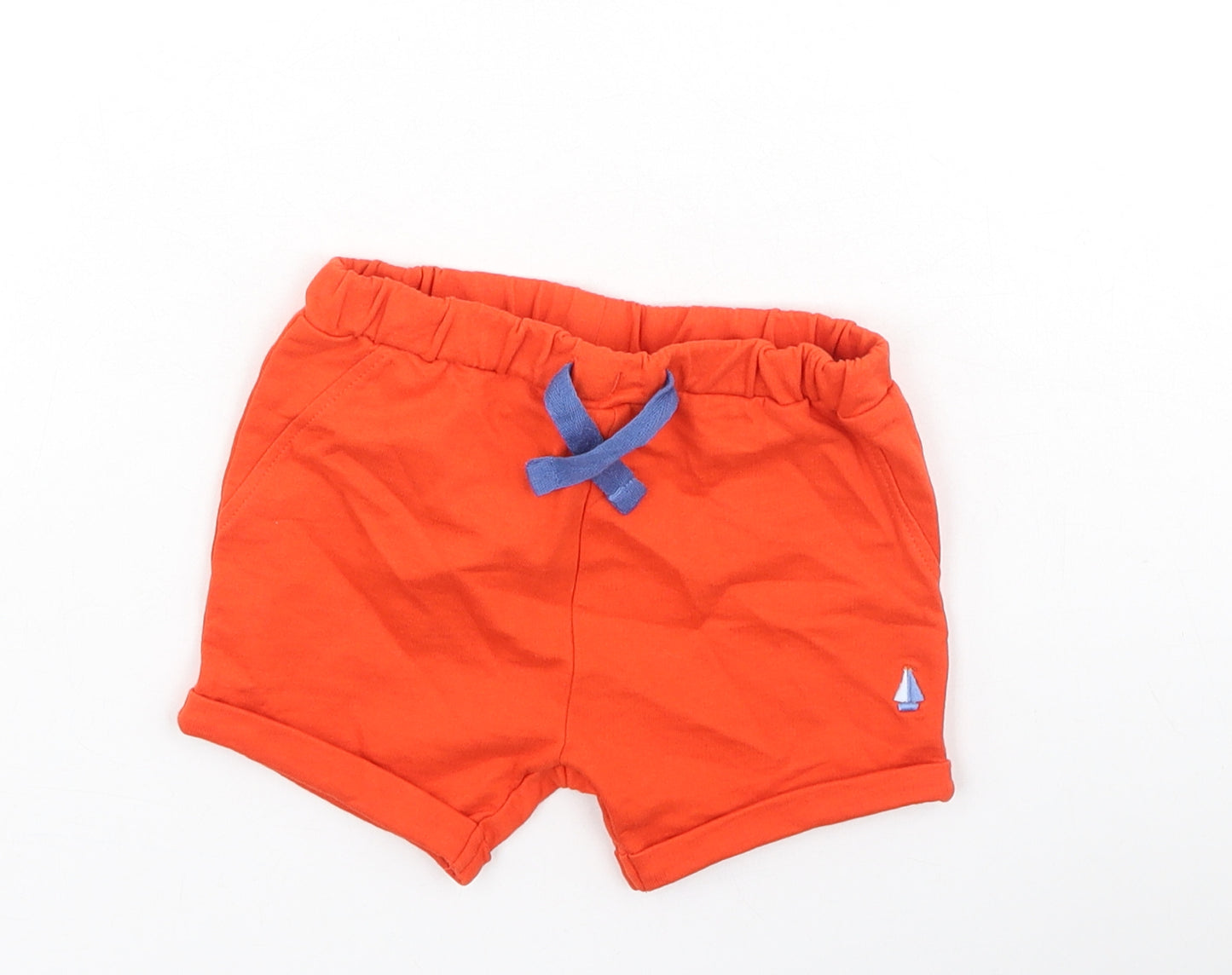 NEXT Boys Red  Cotton Cropped Leggings Size 3-6 Months
