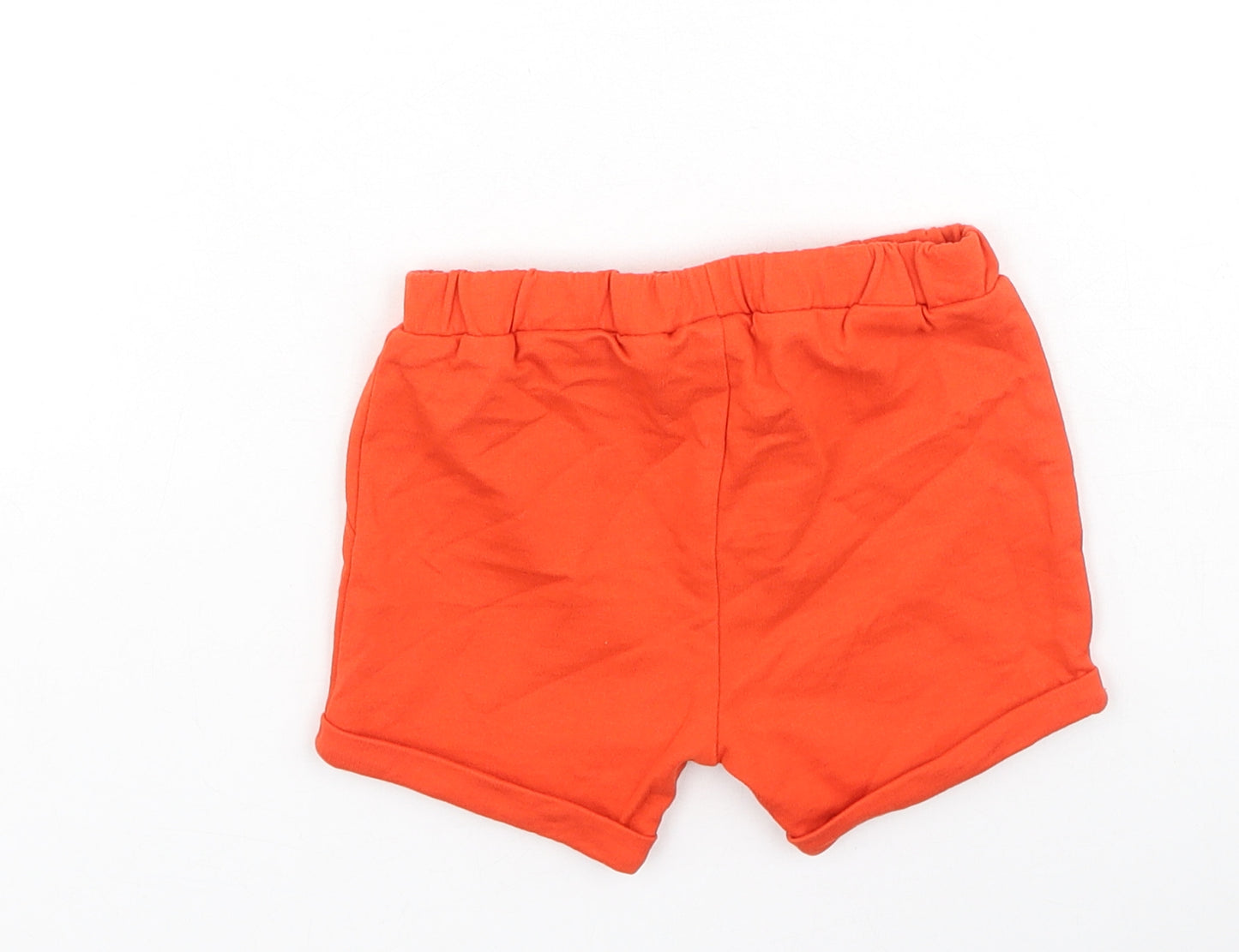 NEXT Boys Red  Cotton Cropped Leggings Size 3-6 Months