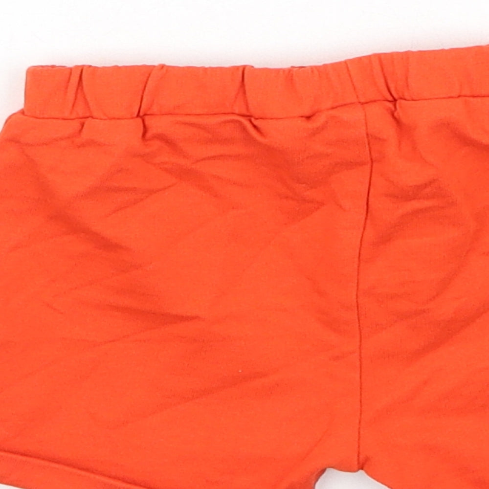 NEXT Boys Red  Cotton Cropped Leggings Size 3-6 Months