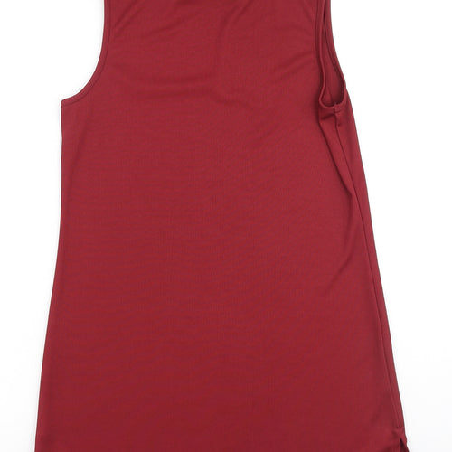 Papaya Womens Red  Polyester Basic Tank Size 10 Halter