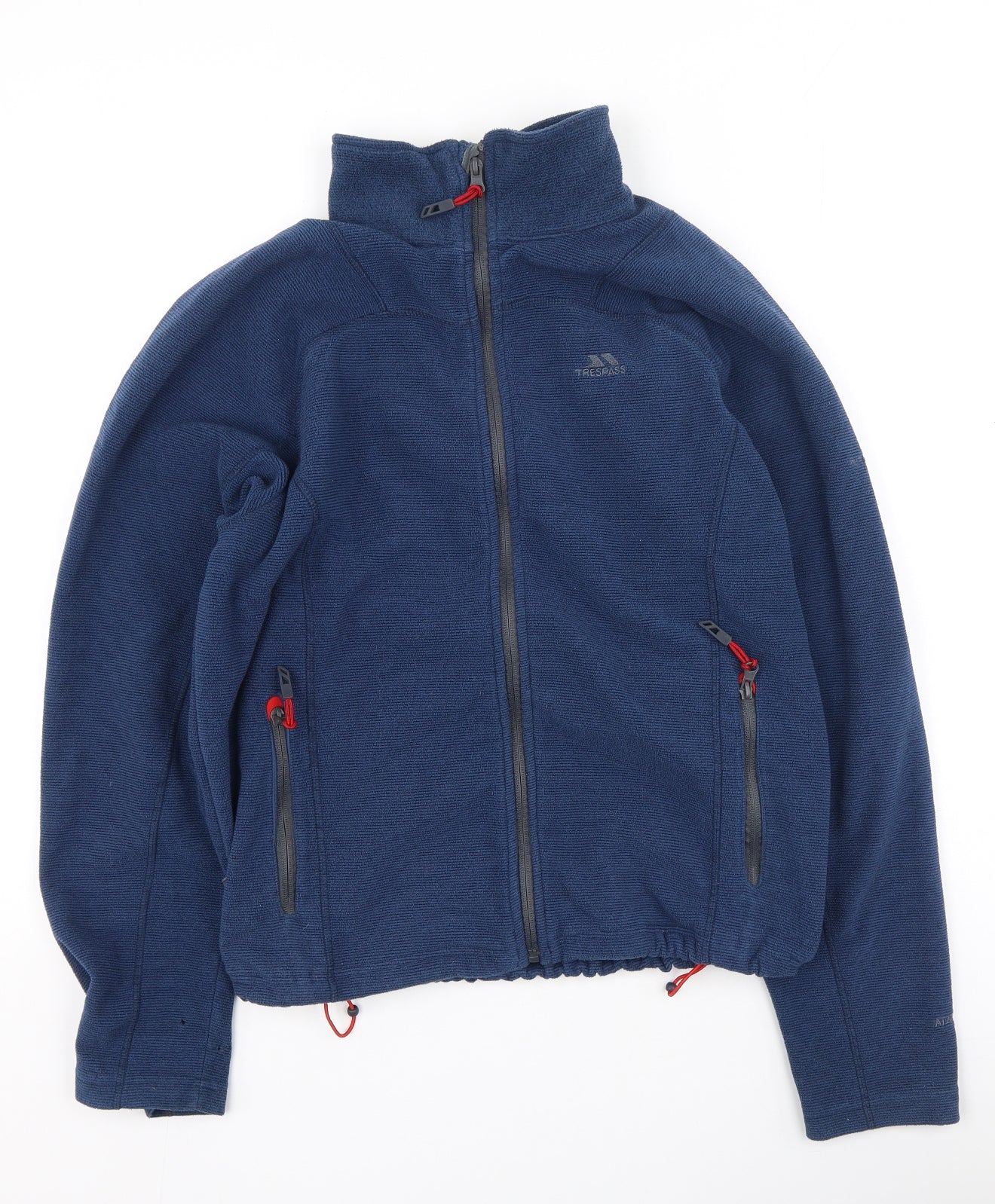 Trespass Mens Blue High Neck  Polyester Full Zip Jumper Size S