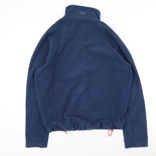 Trespass Mens Blue High Neck  Polyester Full Zip Jumper Size S